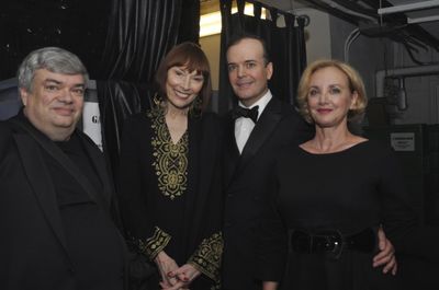 Terry Teachout, Karen Akers, Jefferson Mays and J. Smith Cameron Photo