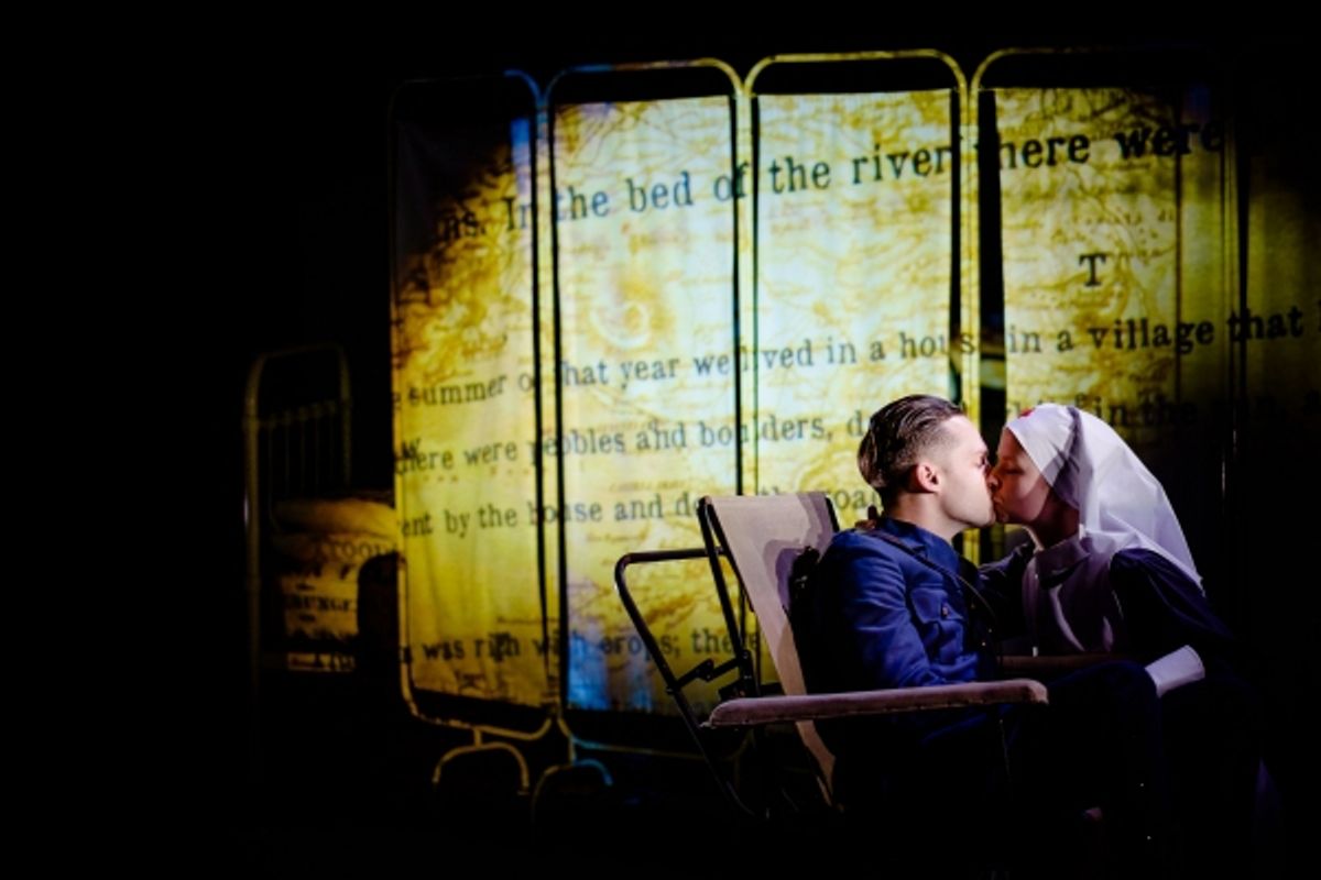 Jude Monk McGowan as Frederic Henry and Laura Atherton as Catherine Barkley at 