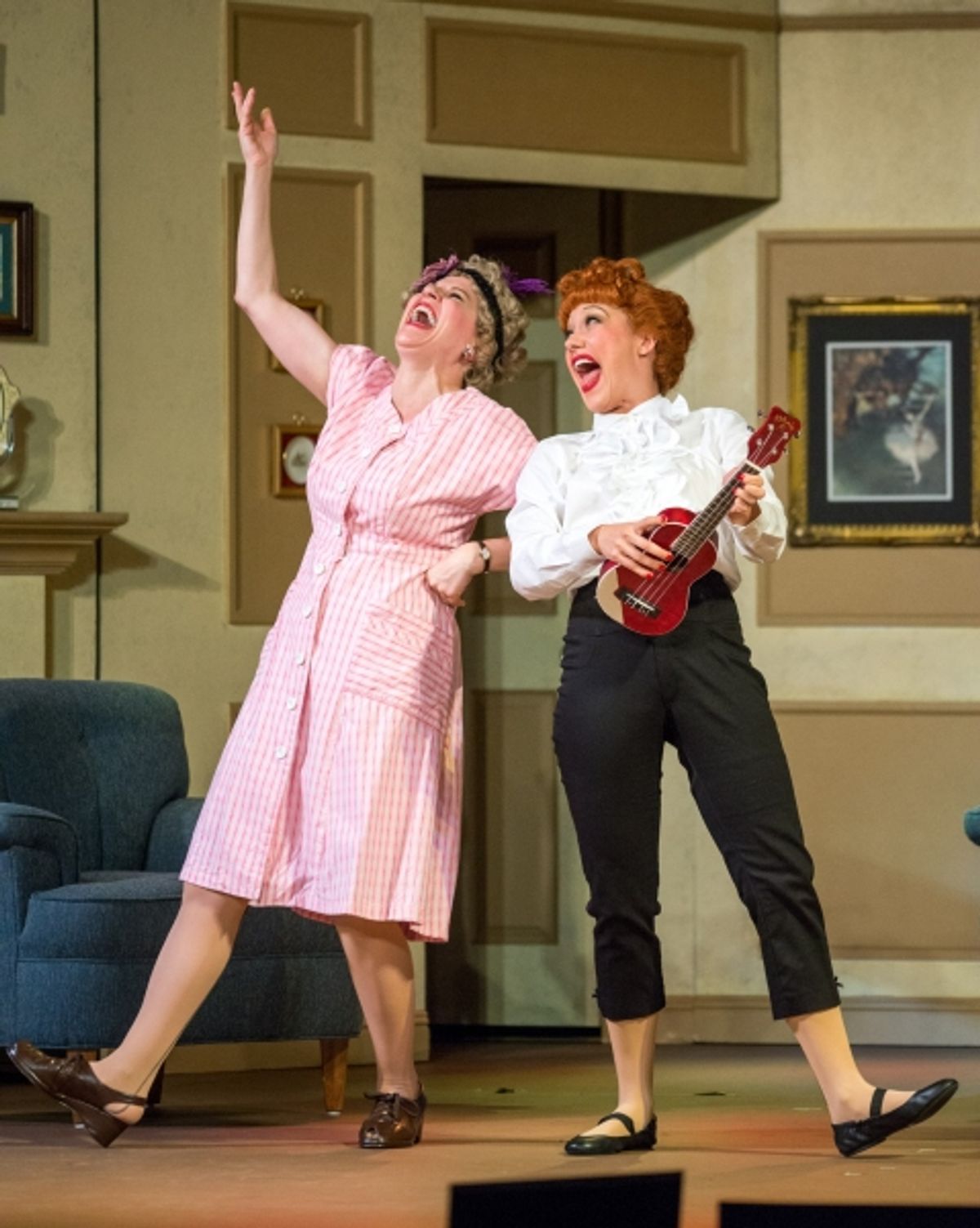 Lori Hammel (Ethel Mertz) and Thea Brooks (Lucy Ricardo) at 