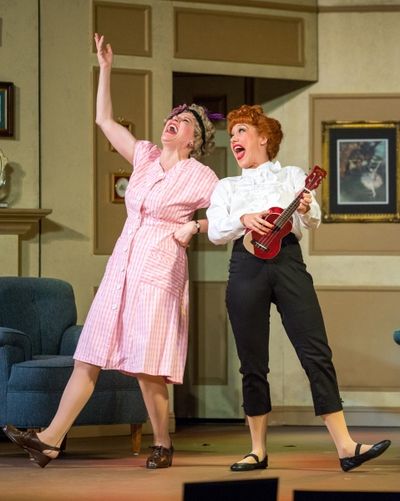 Lori Hammel (Ethel Mertz) and Thea Brooks (Lucy Ricardo) Photo