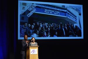 Codman Academy Charter Public School Principal Thabidi Brown and Executive Director M Photo