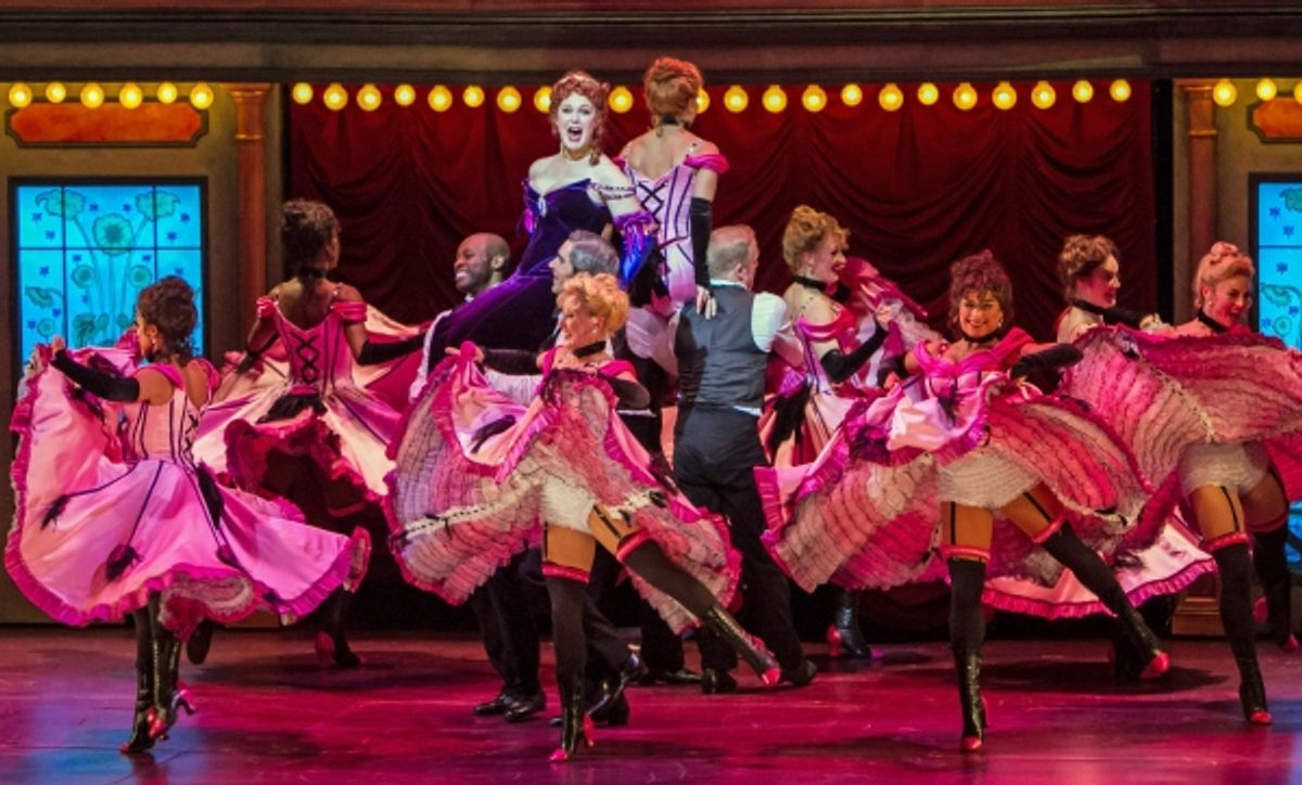 Kate Baldwin (La Mome Pistache) and the company of CAN-CAN at 