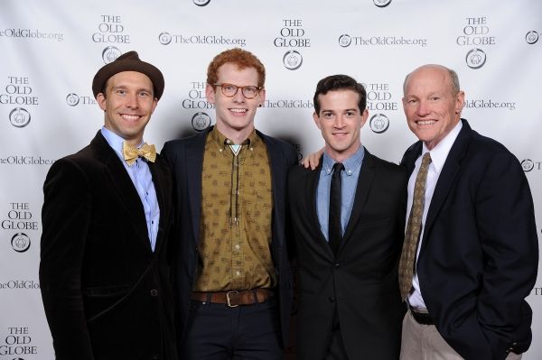 Cast members Joe Jung, Max Chernin, A.J. Shively, and Stephen Lee Anderson Photo