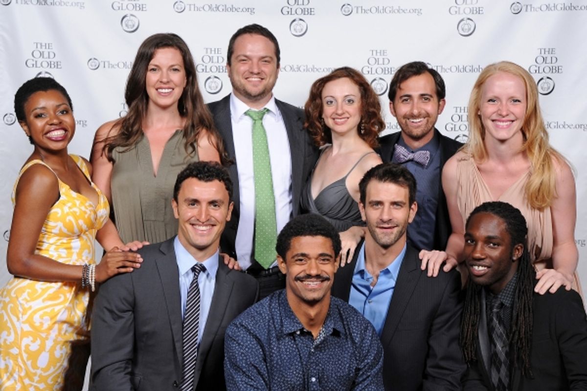 (clockwise, from far left) Makha Mthembu, Amy Blackman, Jake Millgard, Lindsay Brill, Tyler Kent, Ally Carey, Jamal Douglas, Patrick Zeller, Maxx Brawer, and Lowell Byers at 