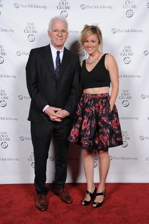 Co-creator Steve Martin and cast member Libby Winters @ BroadwayWorld Co-creator Steve Martin and cast member Libby Winters Photo