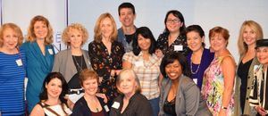 top row: Pamela Hunt (Director/LPTW Co-President), Wendy Peace (Director/Julia''s Reading Room Co-Chair/Networking Committee Member), Panelists: Carrie Robbins (Costume Designer/LPTW Member), Jo Bonney (Theatre Director), Rachel Hauck (Set Designer), Eli @ BroadwayWorld top row: Pamela Hunt (Director/LPTW Co-President), Wendy Peace (Director/Julia''s Re Photo