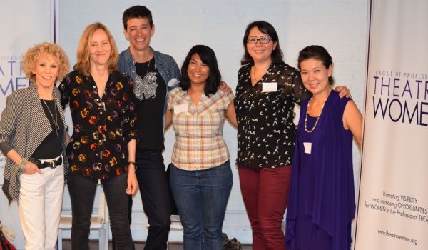 Panelists: Carrie Robbins (Costume Designer/LPTW Member), Jo Bonney (Theatre Director Photo