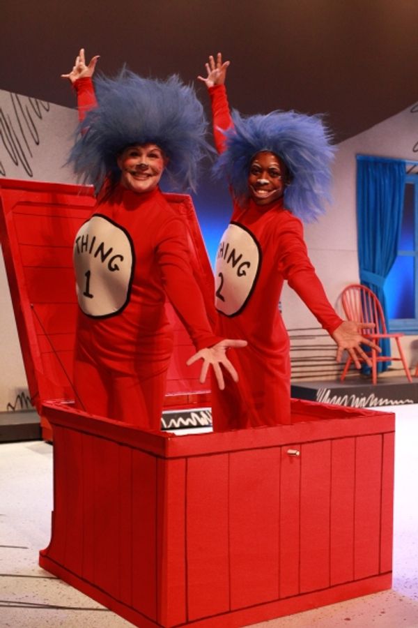 Sue Gillespie Booton as Thing 1 and Aaron Ellis as Thing 2 Photo