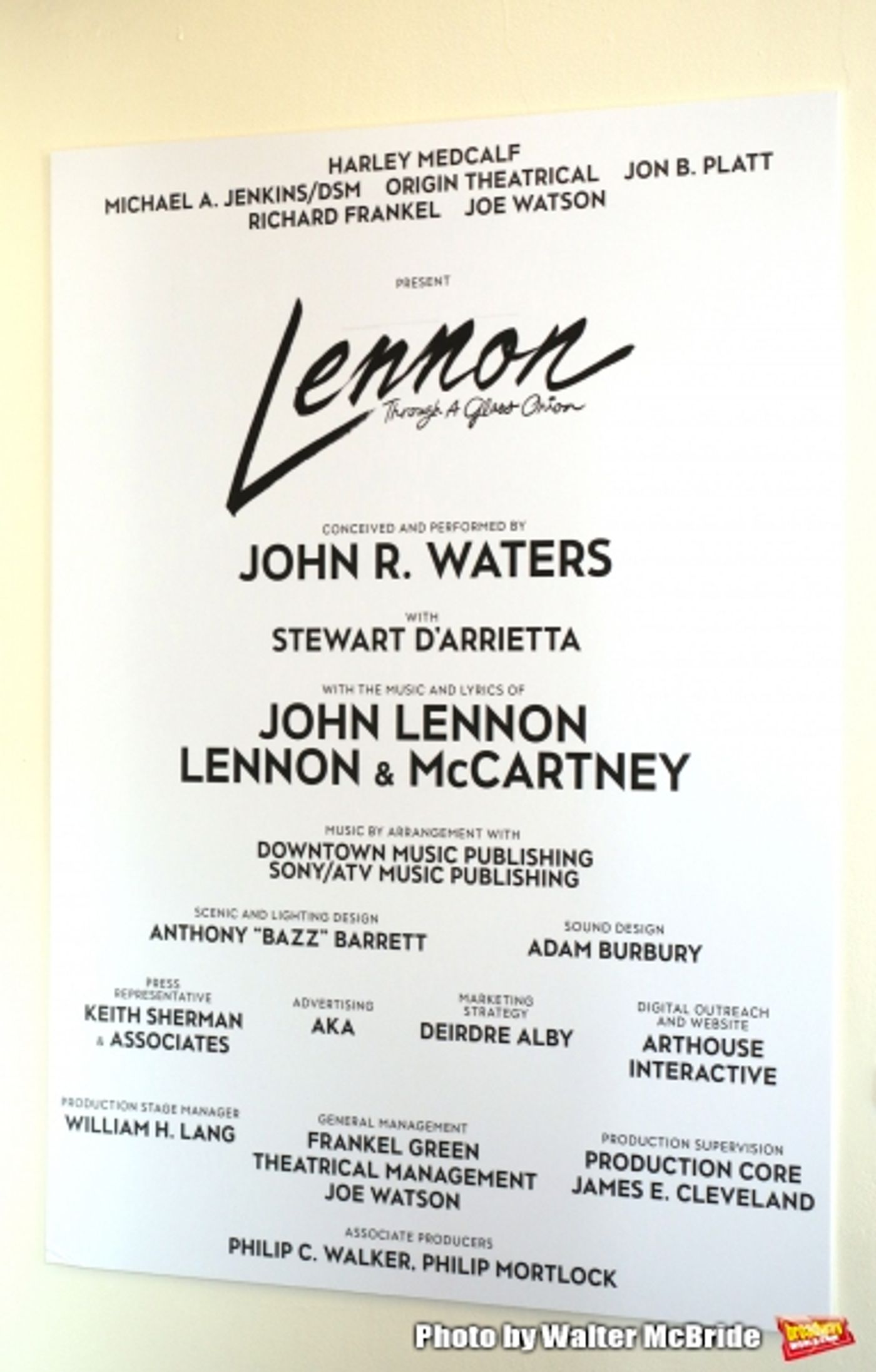 Photo Coverage: Meet the Company of LENNON: THROUGH A GLASS ONION  Image