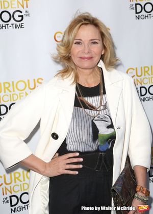 Kim Cattrall atre on October 5, 2014 in New York City. Photo