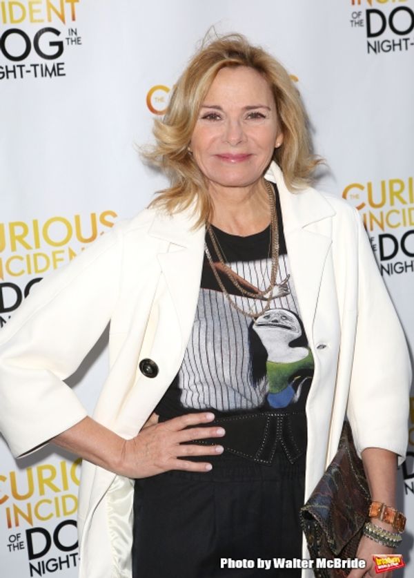 Kim Cattrall atre on October 5, 2014 in New York City. Photo