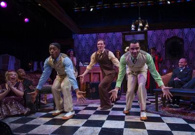 Gilbert Domally, Matthew Keffer and Desmond Gray & THE WILD PARTY Cast Photo