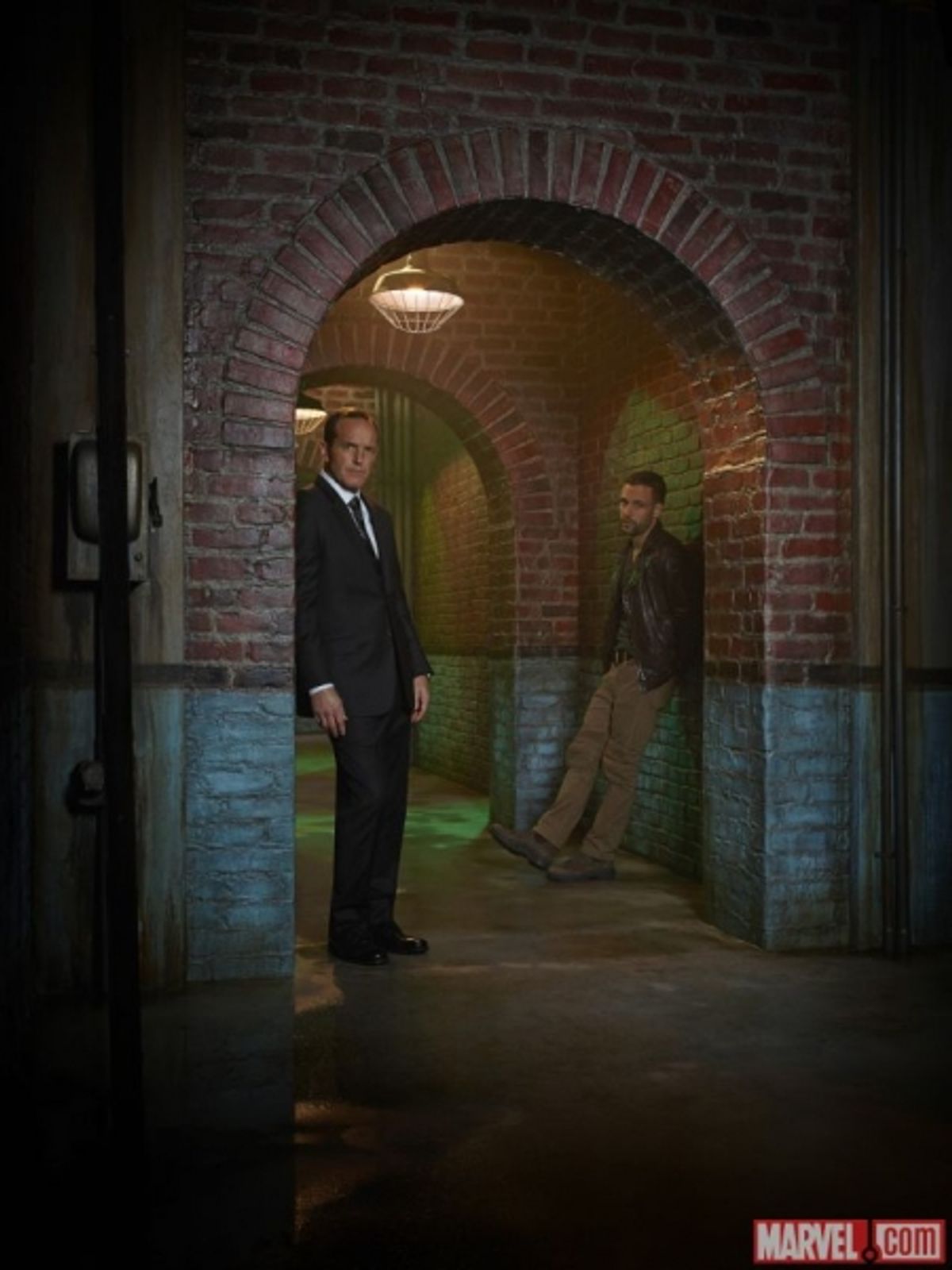  Clark Gregg and Nick Blood at 