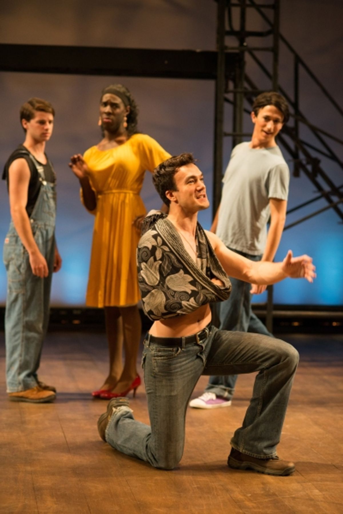 Connor Hammond (as Silvius), Ashton Carter (as Phoebe), Alan Brincks (as Orlando), Alexander Harvey (as Rosalind) at 