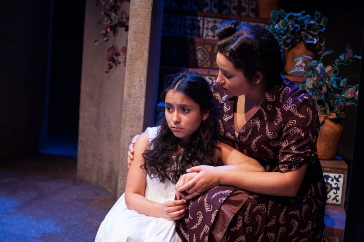 Madison Palomo as Esperanza and Izabella Cantu as Ramona at 
