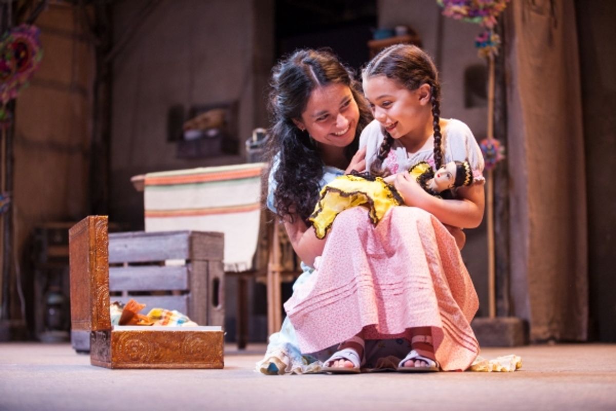 Madison Palomo as Esperanza and Genevieve Schroeder-Arce as Isabel at 