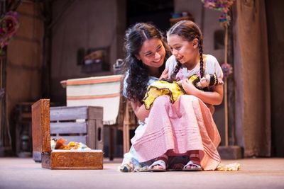 Madison Palomo as Esperanza and Genevieve Schroeder-Arce as Isabel Photo