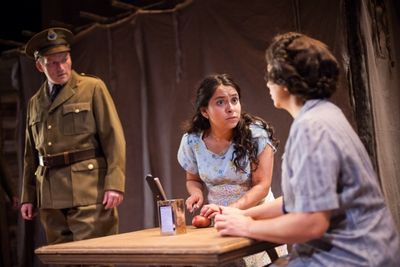 Shanon Weaver as ''Immigration Officer,'' Madison Palomo as Esperanza and Martinque D Photo