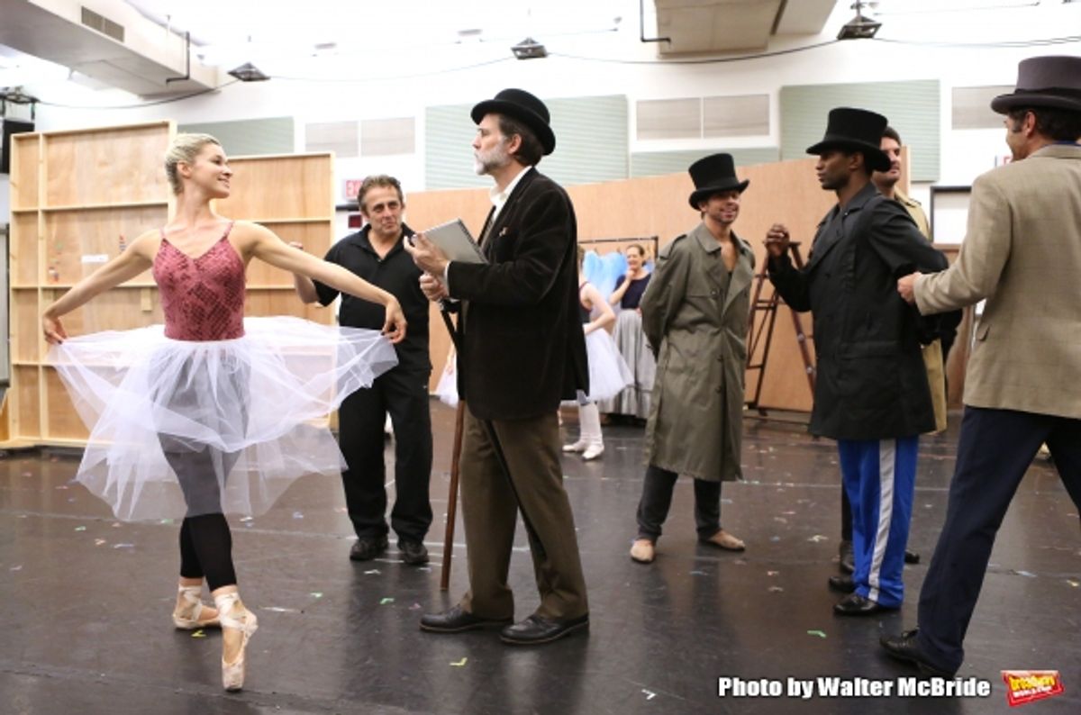 Michael McCormick and Boyd Gaines with cast   at 