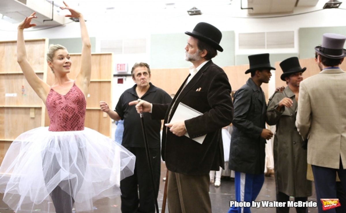 Michael McCormick and Boyd Gaines with cast   at 