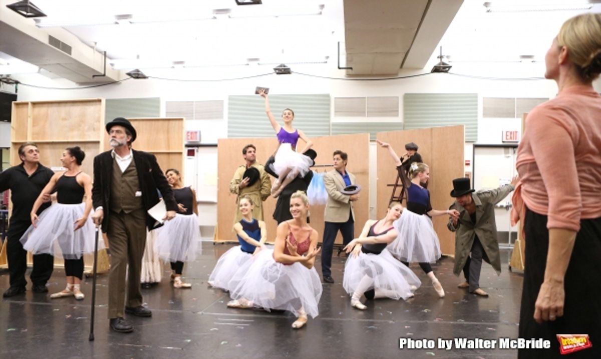 Boyd Gaines and Tiler Peck with the cast   at 