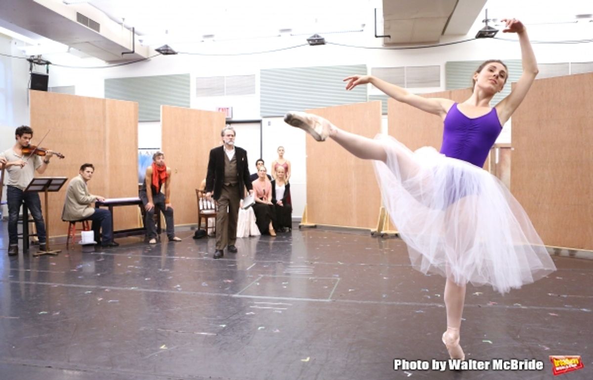 Boyd Gaines and Tiler Peck with cast   at 