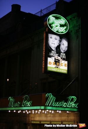 The Opening Night Performance Theatre Marquee for DEUCE starring Angela Lansbury & Ma Photo