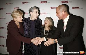 Angela Lansbury, Marian Seldes, Julie Harris with Maxwell Caufield attending the Prim Photo