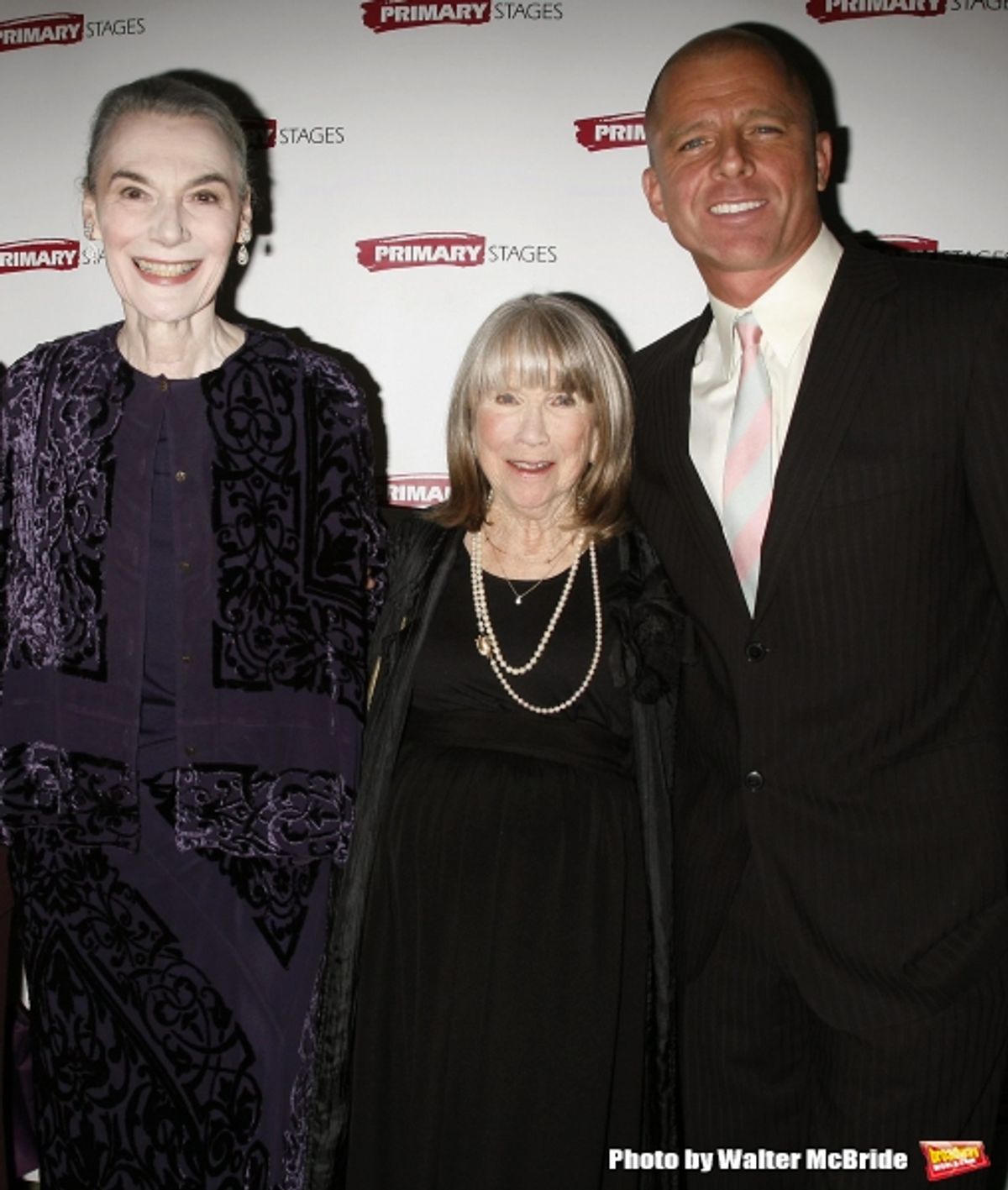 Marian Seldes, Julie Harris with Maxwell Caufield attending the Primary Stages 22nd Anniversary Gala Benefit honoring Julie Harris at Tavern On The Green Restaurant in New York City. November 6, 2006 at 