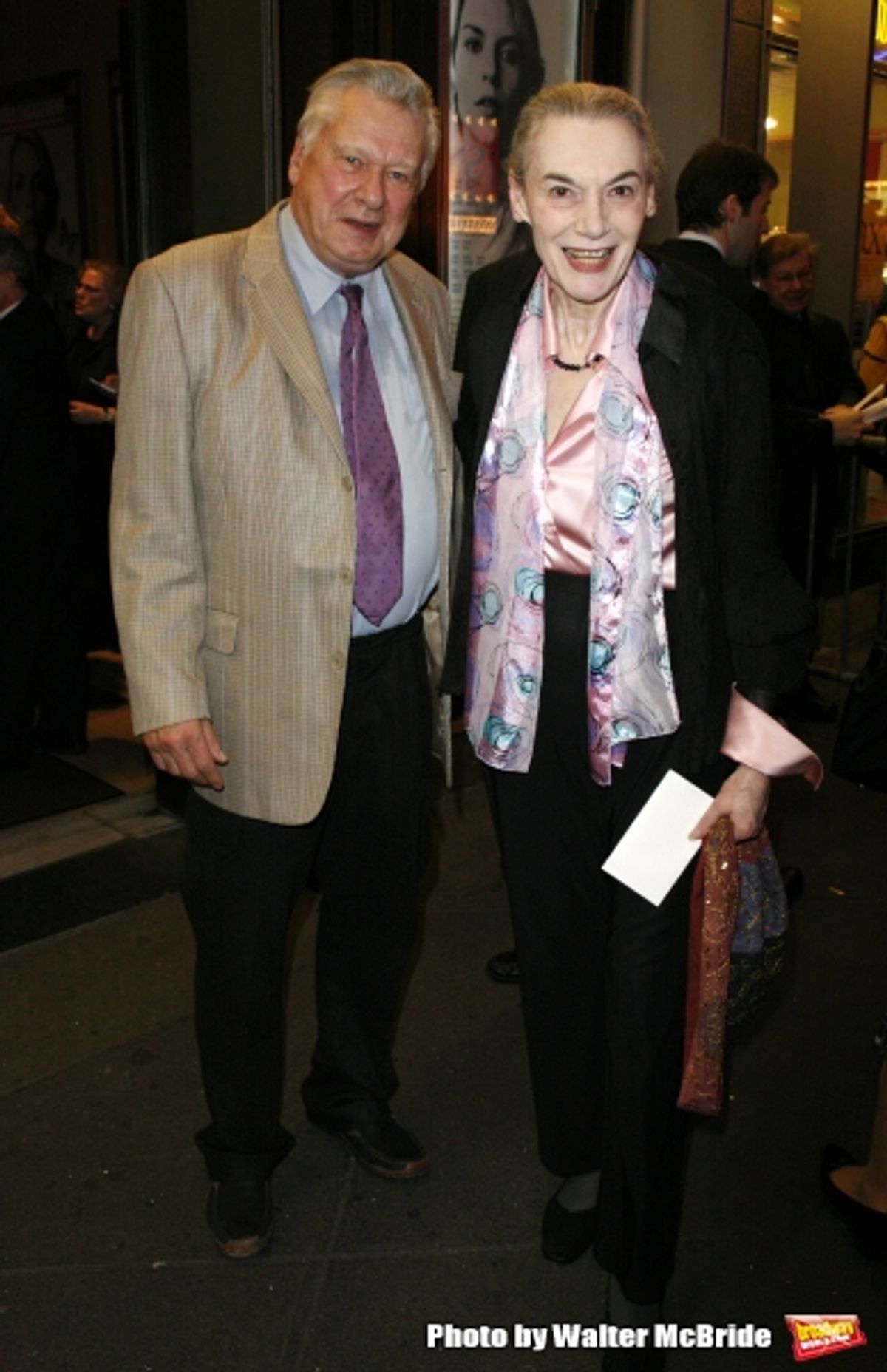 Marian Seldes & Brian Murray arriving for the Opening Night performance of The Roundabout Theatre Company''s Broadway Production of PYGMALION at the American Airlines Theatre in New York City. October 18, 2007  at 