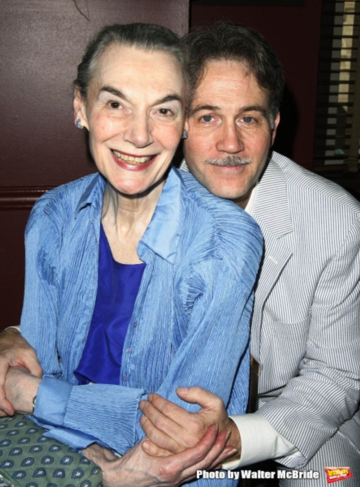 Marian Seldes & Boyd Gaines celebrate as Boyd Gaines joins the famed walls of Sardi''s Restaurant when his portrait is unveiled. july 31, 2008  at 