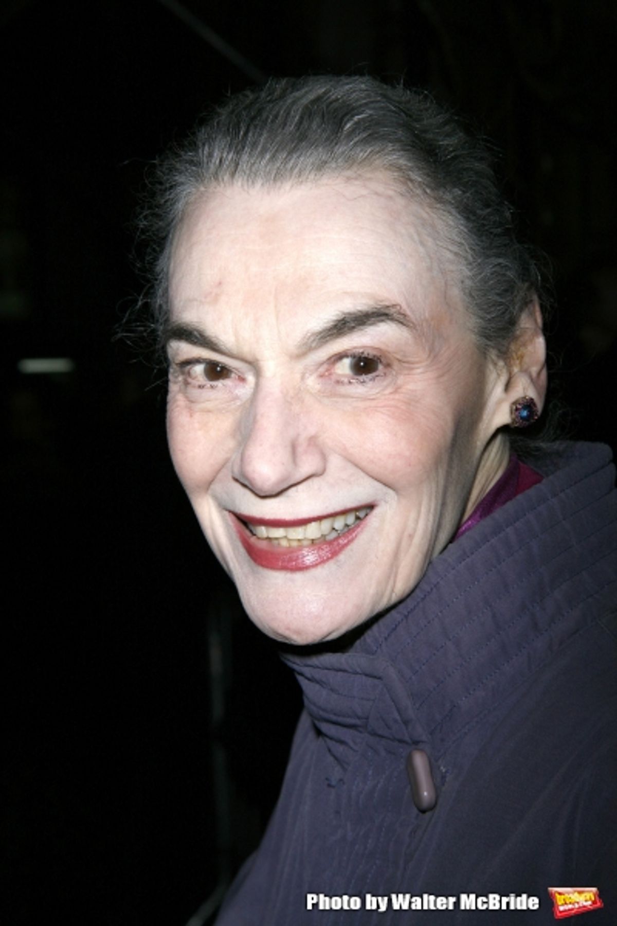 Marian Seldes Arriving for the Opening Night Performance of SPEED THE PLOW at the Barrymore Theatre in New York City. October 23, 2008  at 