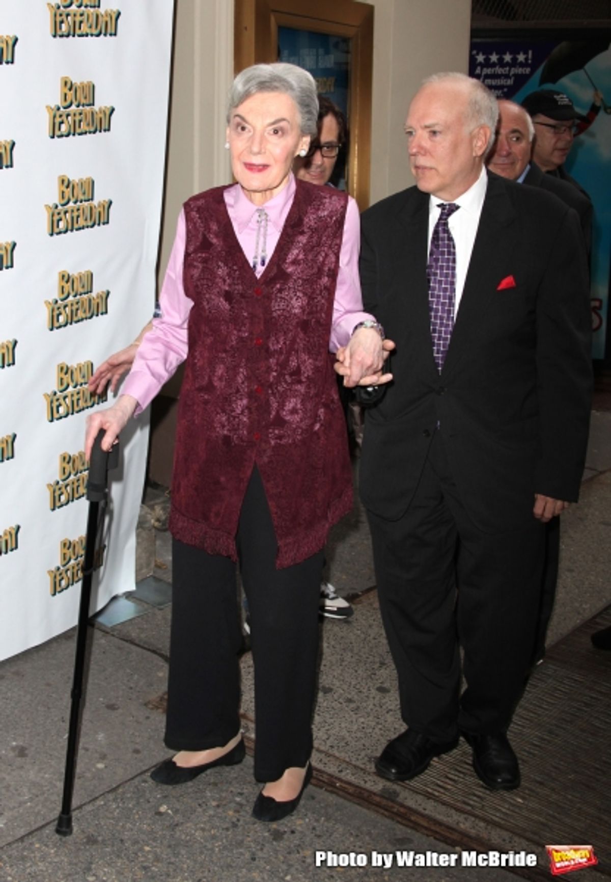Marian Seldes.attending the Broadway Opening Night Performance for ''Born Yesterday'' in New York City. at 