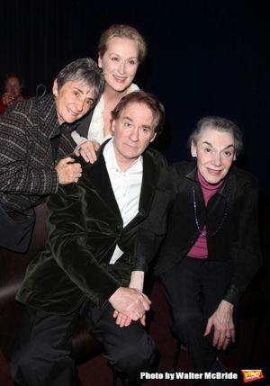 Margot Harley, Meryl Streep, Kevin Kline & Marian Seldes attend The Lover and the Poe Photo
