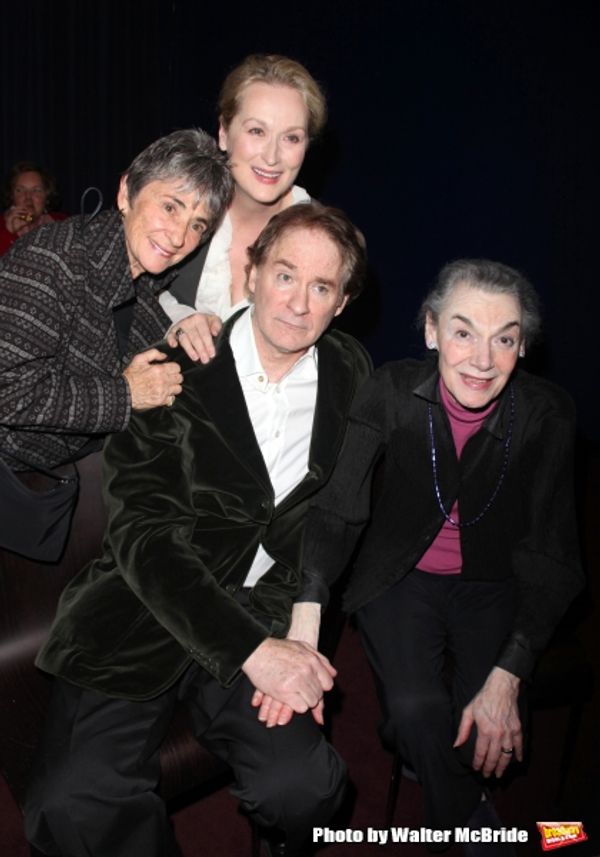 Margot Harley, Meryl Streep, Kevin Kline & Marian Seldes attend The Lover and the Poe Photo