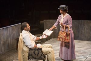 Robert Christopher Riley as Jay and Montego Glover as Nina Photo
