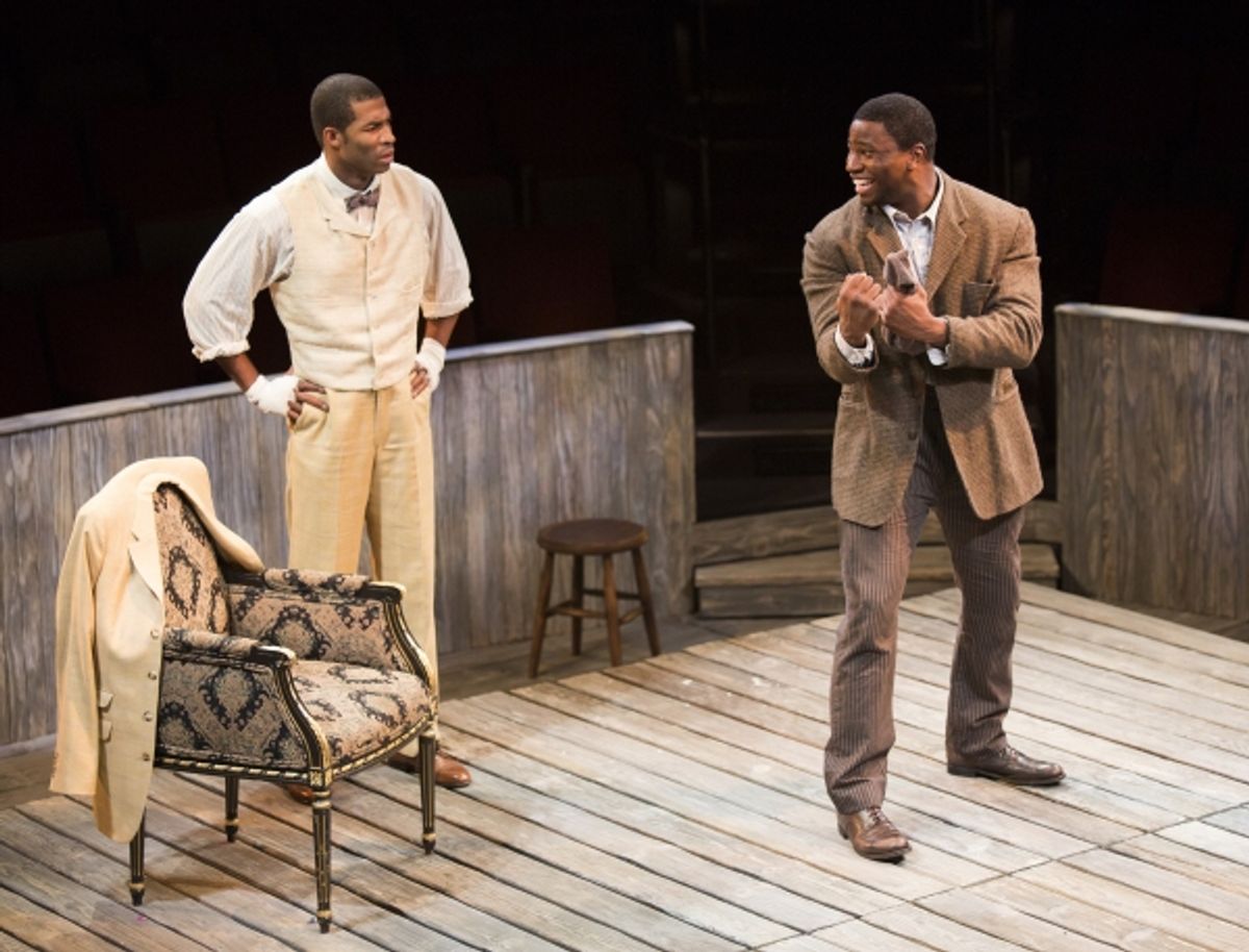 Robert Christopher Riley as Jay and Okieriete Onaodowan as Fish at 