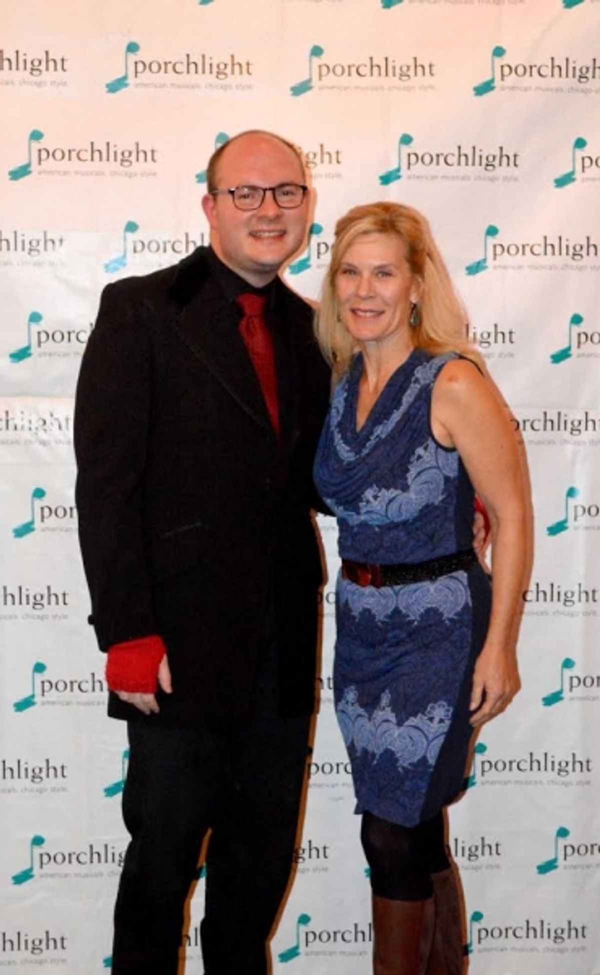 Music Director Doug Peck and Porchlight Music Theatre Advisory Board Member Hollis Resnik at 