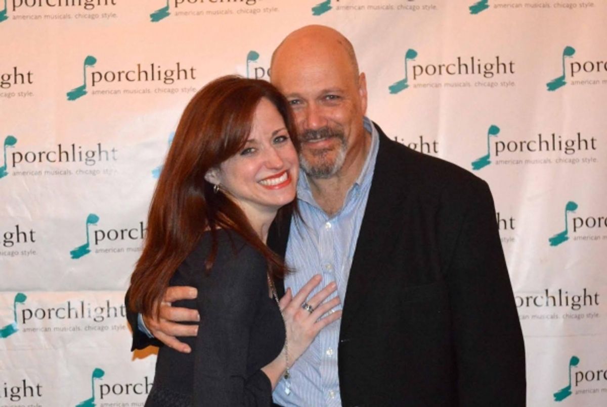Heidi Kettenring and Porchlight Music Theatre Artistic Associate and Sweeney Todd, David Girolmo at 