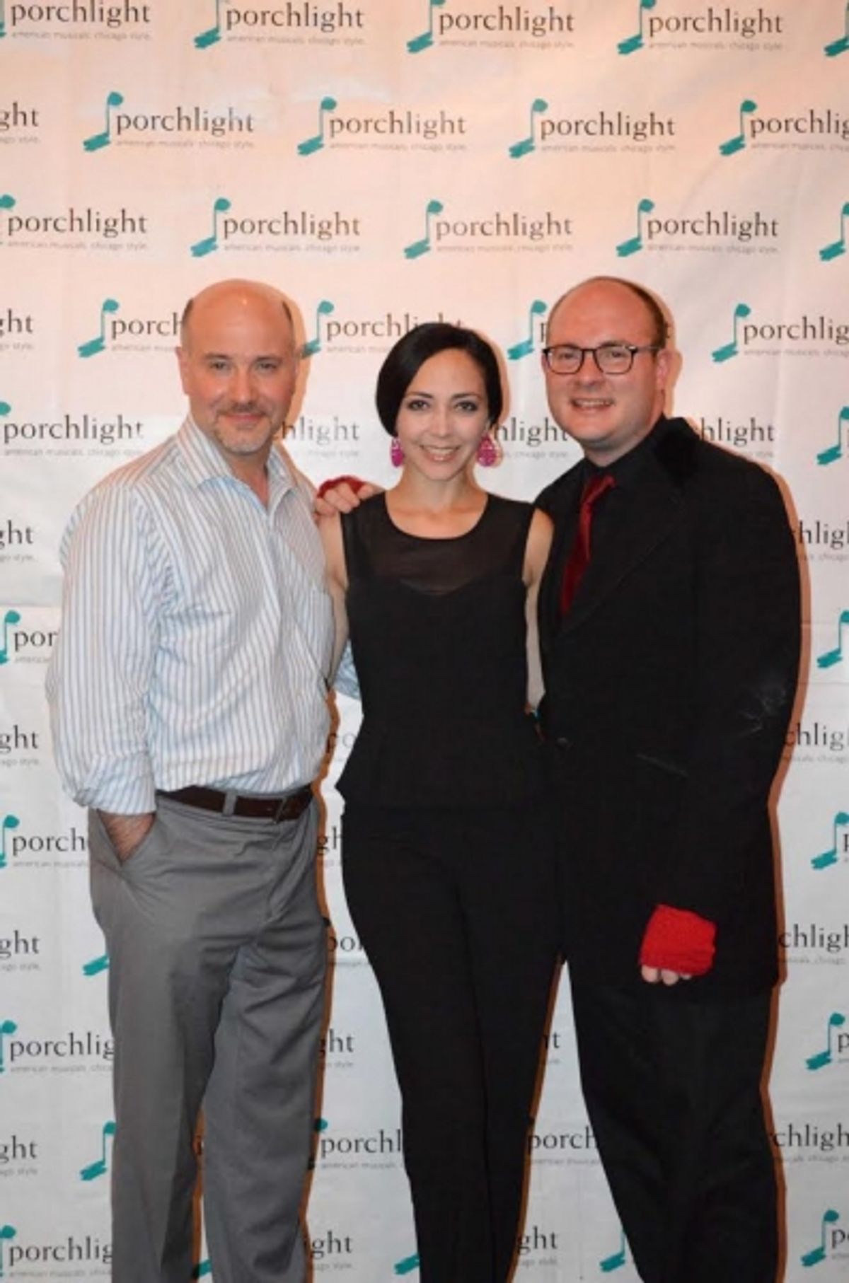 Porchlight Artistic Director and Director Michael Weber, Dance and Music Staging Dina DiCostanzo and Music Director and Porchlight Artistic Associate Doug Peck at 
