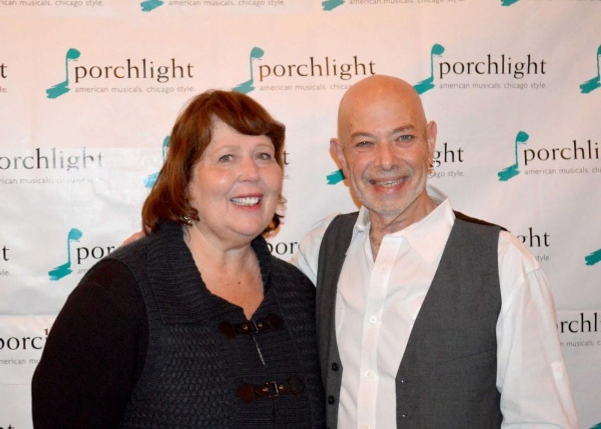 Porchlight Music Theatre Artistic Associate Beckie Menzie and Irwin Berkowitz at 