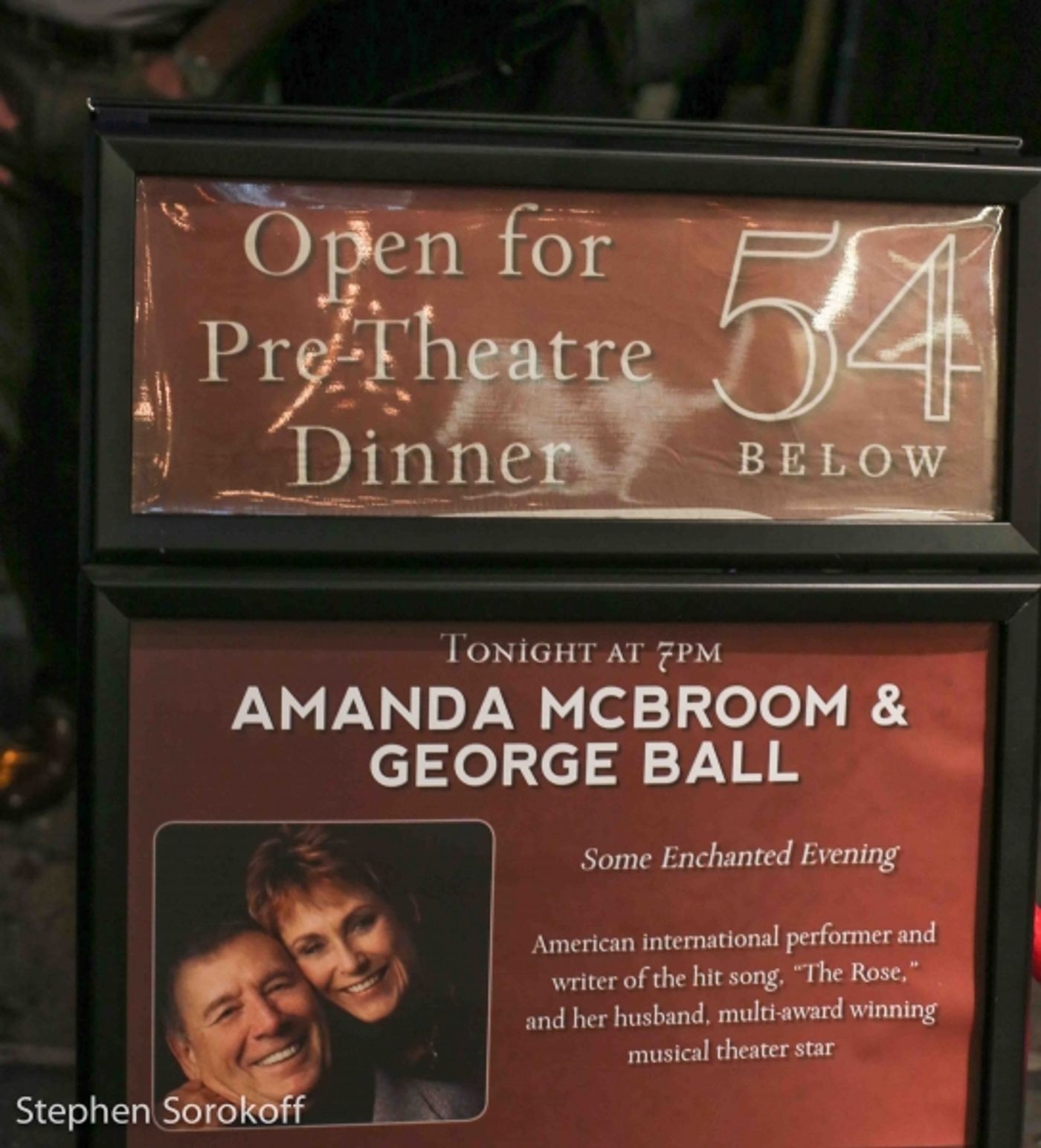 Photo Coverage: Amanda McBroom & George Ball Bring SOME ENCHANTED EVENING to 54 Below Photo Coverage: Amanda McBroom & George Ball Bring SOME ENCHANTED EVENING to 54 Below Image