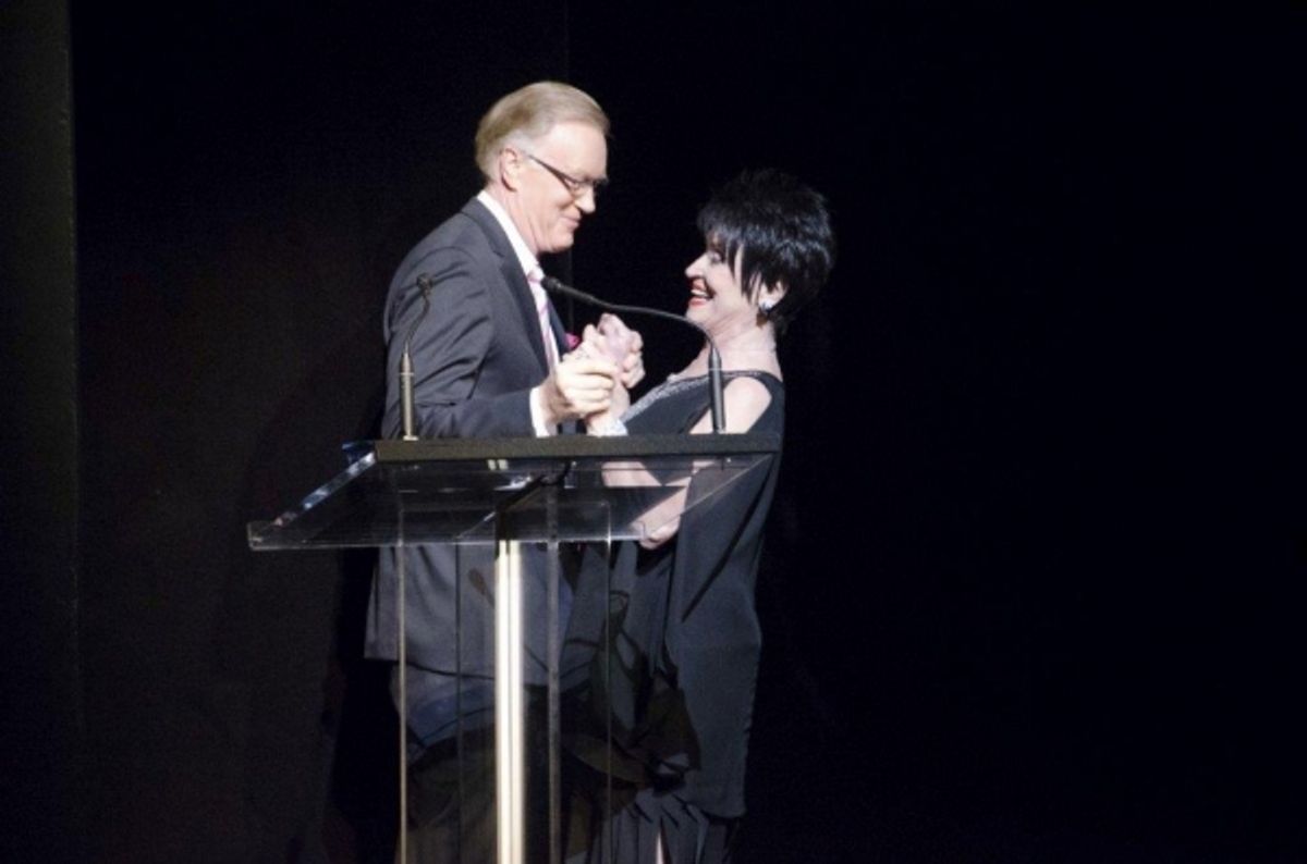 Chuck Scarborough welcomes Chita Rivera at 