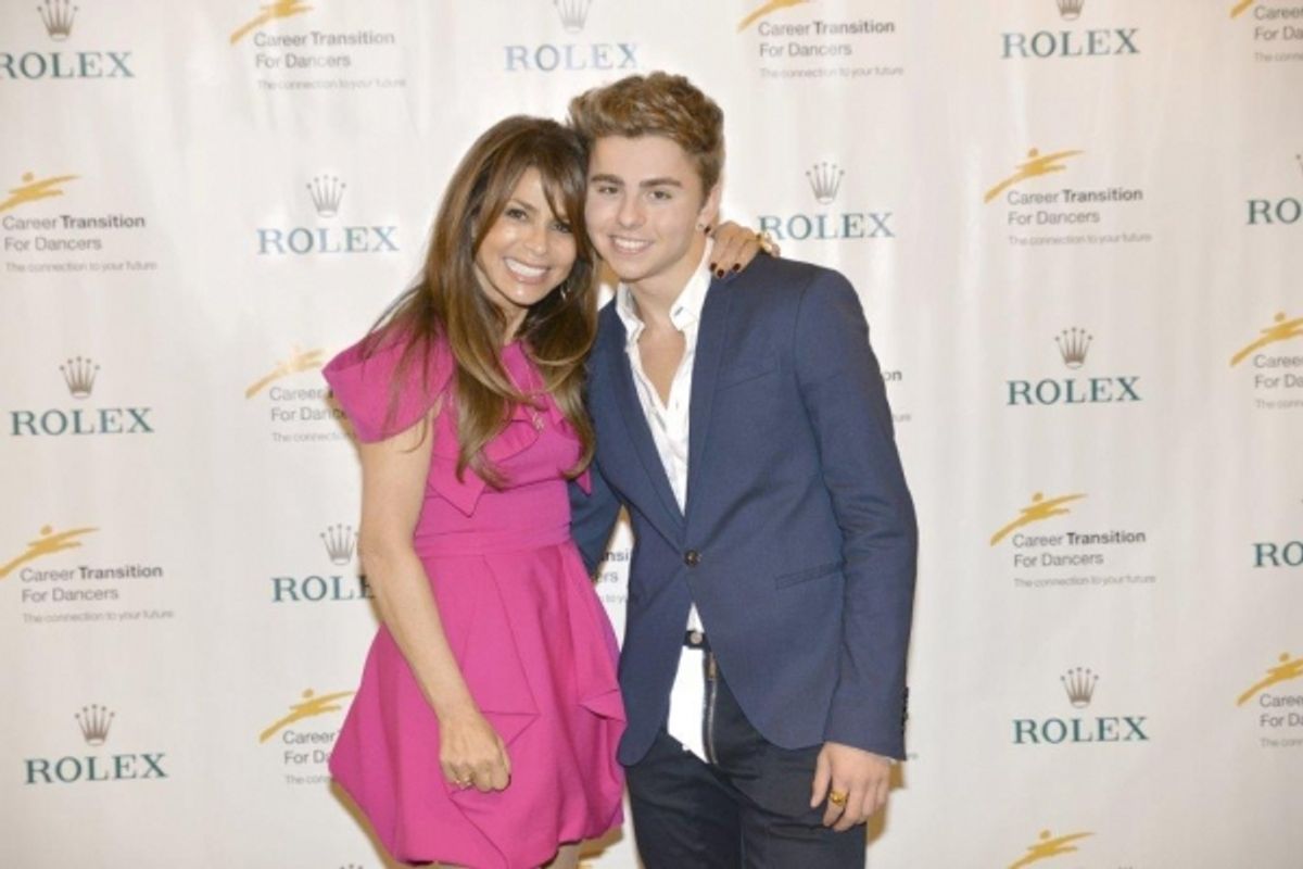 Paula Abdul and  Michael Dameski at 
