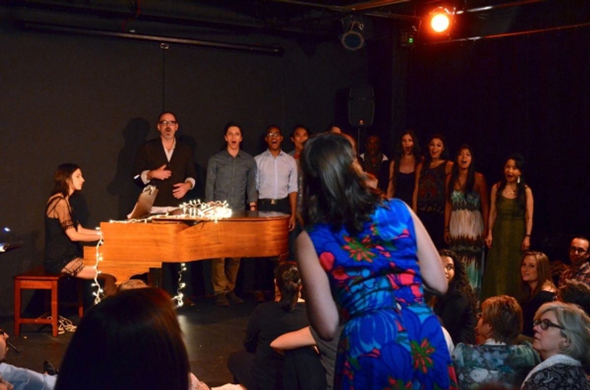 Marisa Michelson, Margo Seibert and cast members of Tamar of the RiverMarisa Michelson and Margo Seibert at 