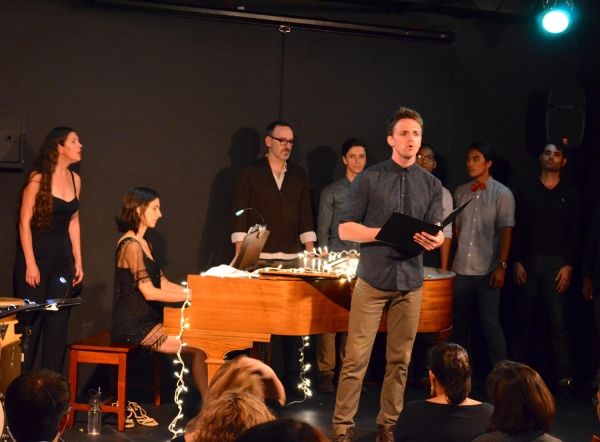 Marisa Michelson, Margo Seibert, Jake Odmark and cast members of Tamar of the River Photo