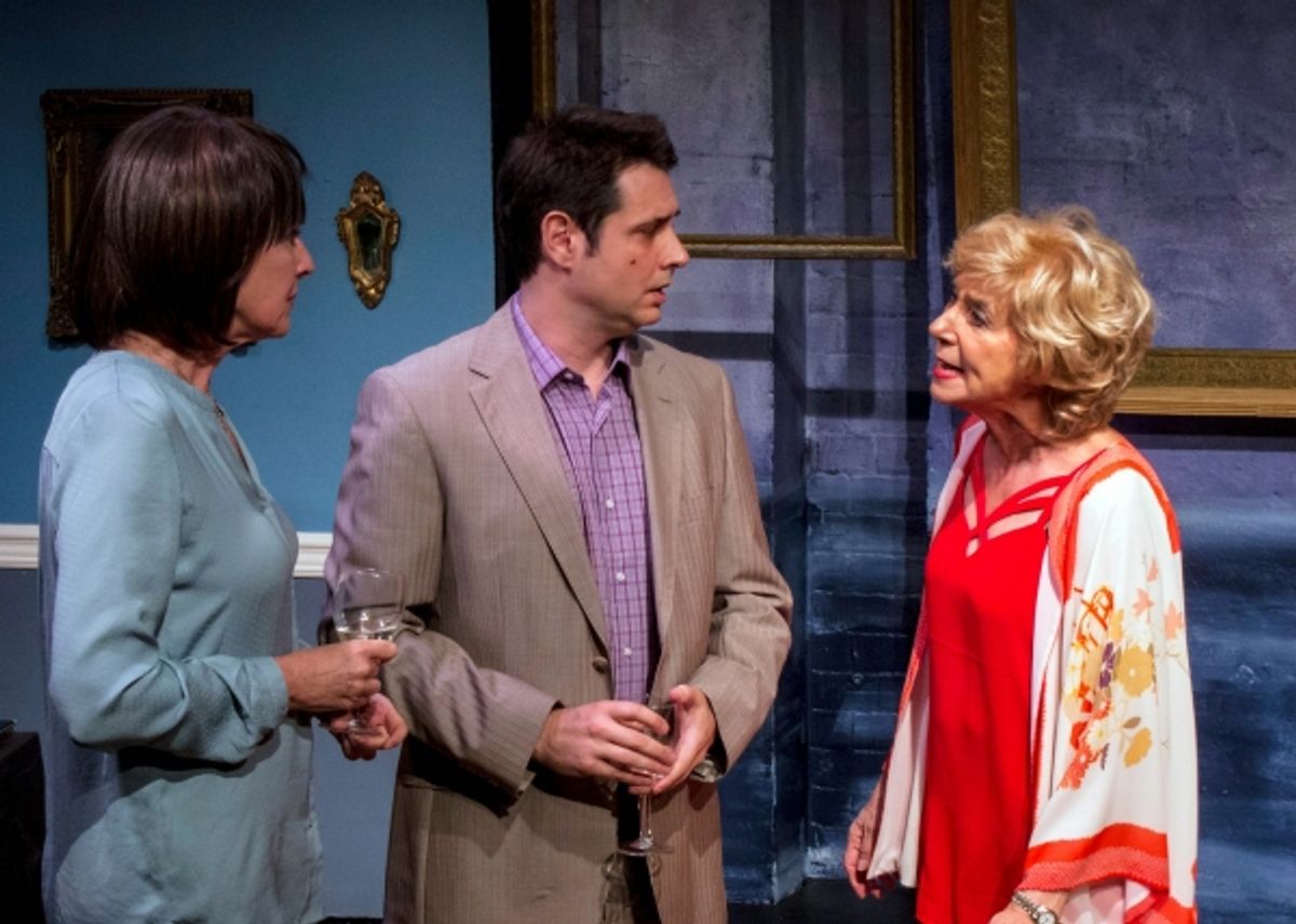 Catherine Butterfield (Mindy), Adam Ferrara (Frank) and Peggy J. Scott (Dorothy) at 