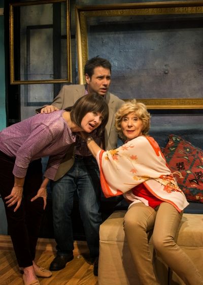 Catherine Butterfield (Mindy), Adam Ferrara (Frank) and Peggy J. Scott (Dorothy) Photo