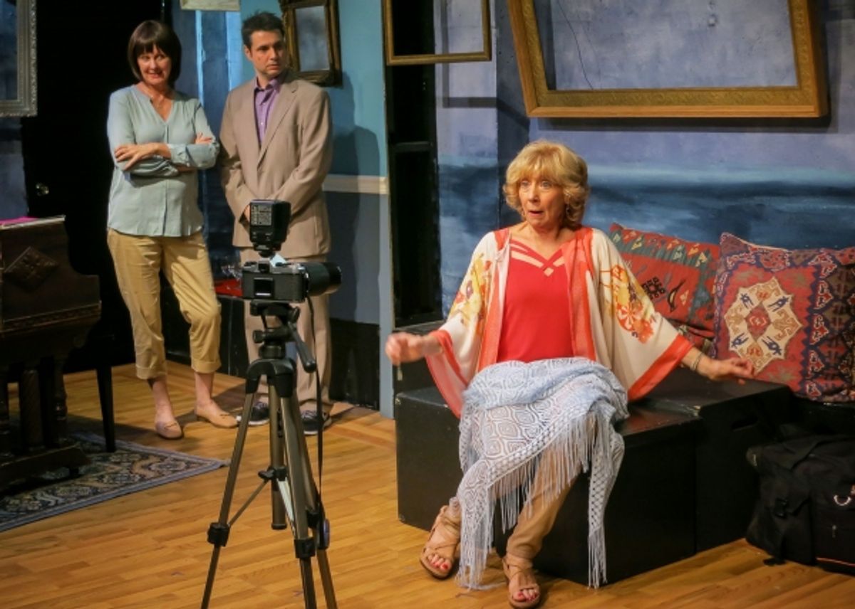 Catherine Butterfield (Mindy), Adam Ferrara (Frank) and Peggy J. Scott (Dorothy) at 