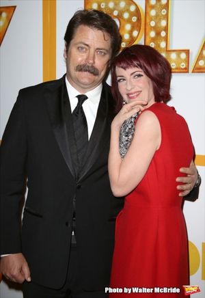 Nick Offerman and Megan Mullally @ BroadwayWorld Nick Offerman and Megan Mullally Photo